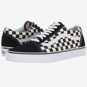 Vans unisex Black and White Checkered Sneakers Old skool